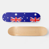 Skateboard met vlag van Australië (Horizontaal)