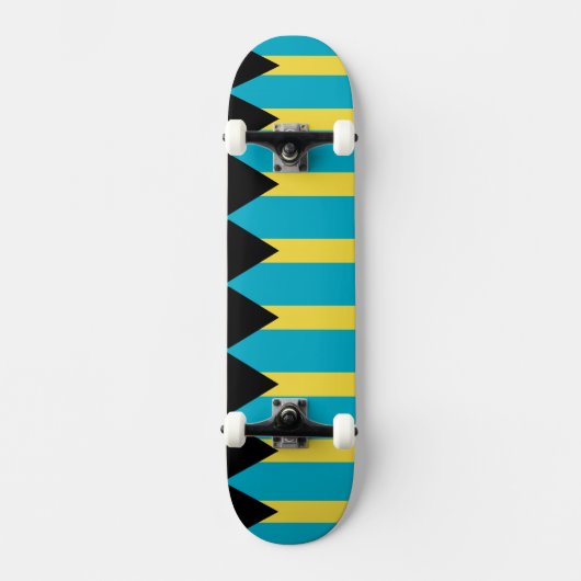 Skateboard met vlag van Bahama's (Voorkant)