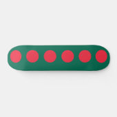 Skateboard met vlag van Bangladesh (Horizontaal)