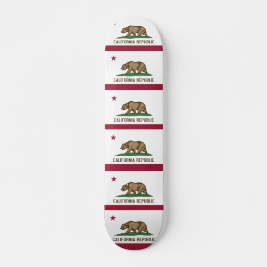 Skateboard met vlag van Californië (Voorkant)