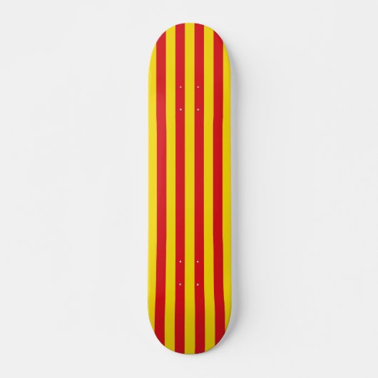 Skateboard met vlag van Catalonië (Voorkant)