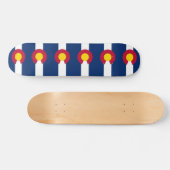 Skateboard met vlag van Colorado (Horizontaal)