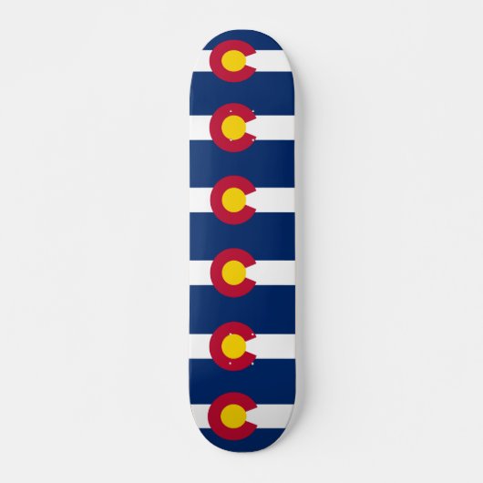 Skateboard met vlag van Colorado (Voorkant)