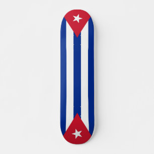 Skateboard met vlag van Cuba
