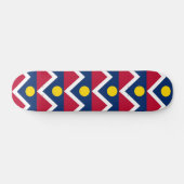 Skateboard met vlag van Denver, Colorado (Horizontaal)