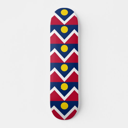 Skateboard met vlag van Denver, Colorado (Voorkant)