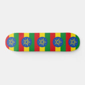 Skateboard met vlag van Ethiopië (Horizontaal)