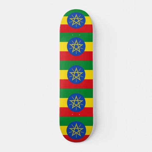 Skateboard met vlag van Ethiopië (Voorkant)