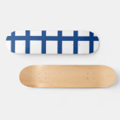 Skateboard met vlag van Finland (Horizontaal)