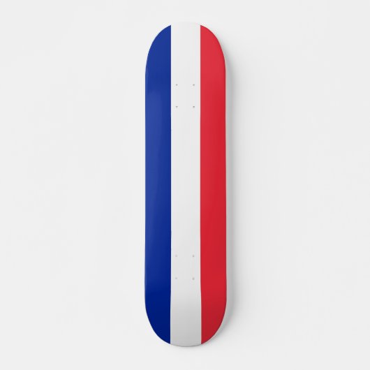 Skateboard met vlag van Frankrijk (Voorkant)