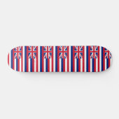 Skateboard met vlag van Hawaii (Horizontaal)