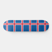 Skateboard met vlag van IJsland (Horizontaal)