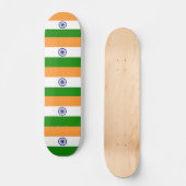 Skateboard met vlag van India (Voorkant)