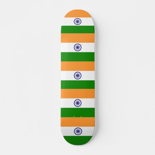 Skateboard met vlag van India (Voorkant)