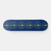 Skateboard met vlag van Indiana (Horizontaal)