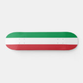 Skateboard met vlag van Italië (Horizontaal)