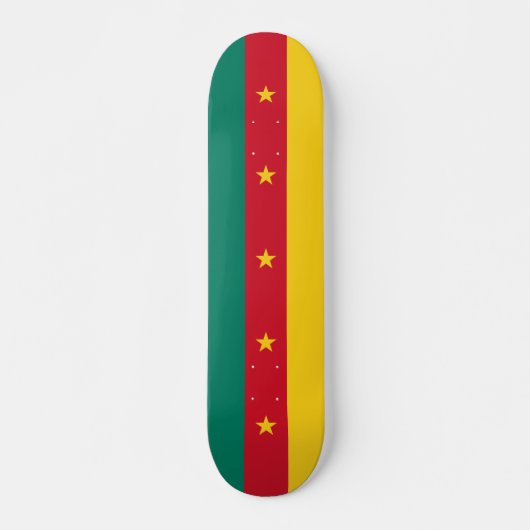 Skateboard met vlag van Kameroen (Voorkant)