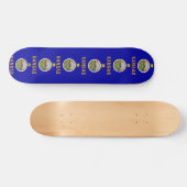 Skateboard met vlag van Kansas (Horizontaal)