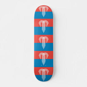 Skateboard met vlag van Kansas City, Missouri