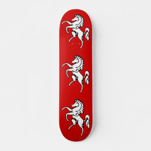 Skateboard met vlag van Kent, Engeland