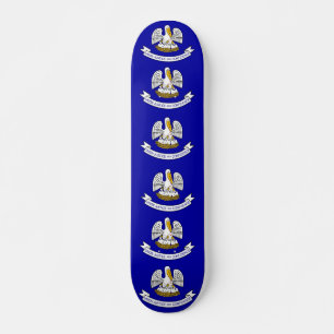 Skateboard met vlag van Louisiana