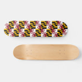 Skateboard met vlag van Maryland (Horizontaal)