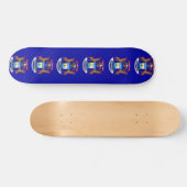 Skateboard met vlag van Michigan (Horizontaal)