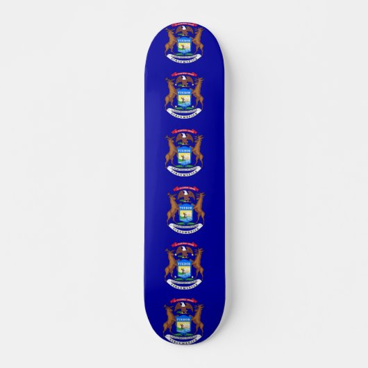 Skateboard met vlag van Michigan (Voorkant)