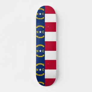 Skateboard met vlag van North Carolina