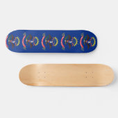 Skateboard met vlag van North Dakota (Horizontaal)