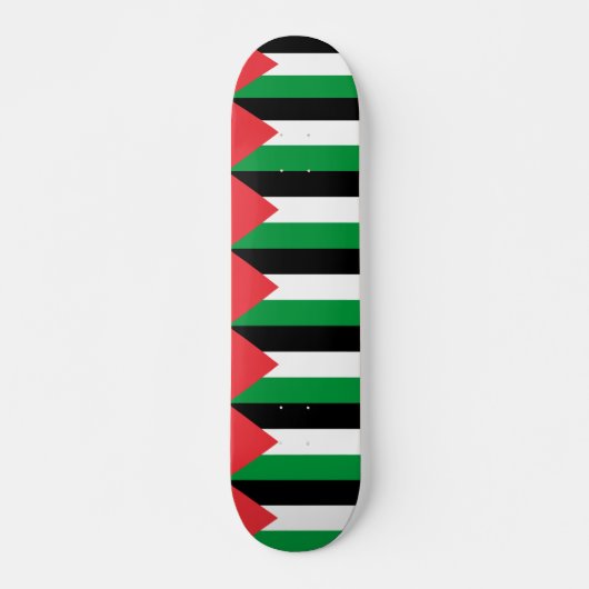 Skateboard met vlag van Palestina (Voorkant)
