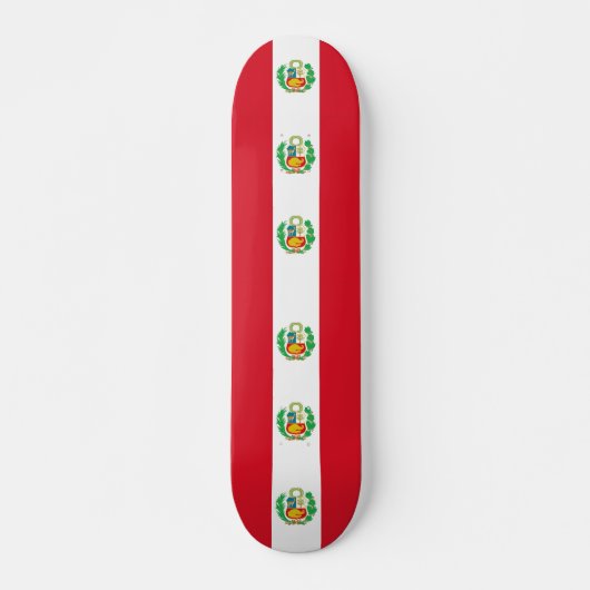 Skateboard met vlag van Peru (Voorkant)