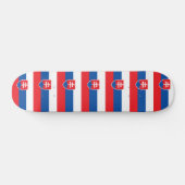 Skateboard met vlag van Slowakije (Horizontaal)