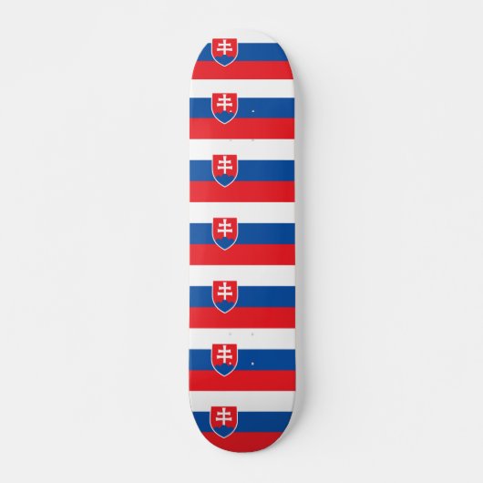Skateboard met vlag van Slowakije (Voorkant)