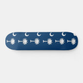 Skateboard met vlag van South Carolina (Horizontaal)