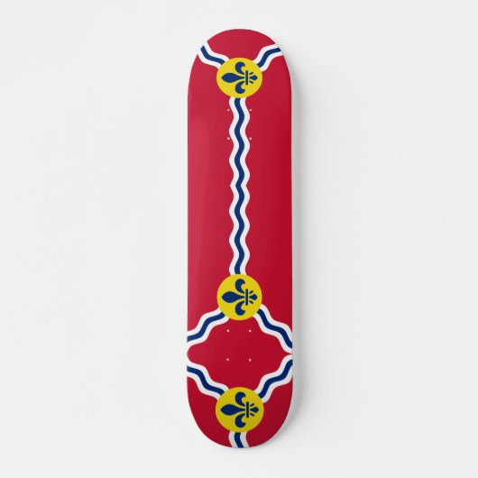 Skateboard met vlag van St. Louis, Missouri (Voorkant)
