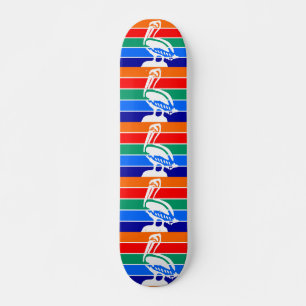 Skateboard met vlag van St. Petersburg, Florida