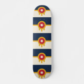 Skateboard met vlag van Tulsa, Oklahoma (Voorkant)