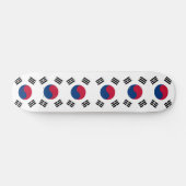 Skateboard met vlag van Zuid-Korea (Horizontaal)