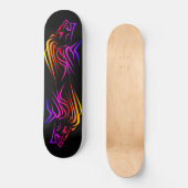 Skateboard met vuurleeuw - Aangepaste kleuren (Voorkant)