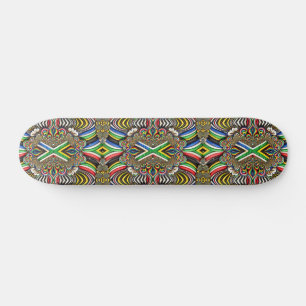 Skateboard met Zuid-Afrikaanse kleuren Design