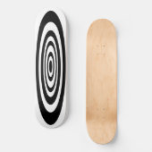 Skateboard met zwarte en witte Surf (Voorkant)