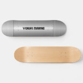 Skateboard Métal argenté d'acier inoxydable (Horz)