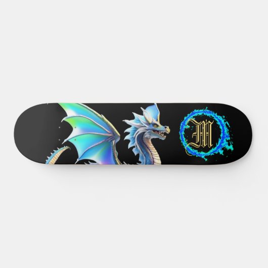 Skateboard *~* Métallique AP88 Elemental Gold BLUE Dragon (Horz)