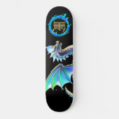 Skateboard *~* Métallique AP88 Elemental Gold BLUE Dragon (Recto)