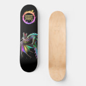 Skateboard *~* Métallique AP88 Elemental Gold Turquoise Drago (Recto)