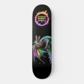 Skateboard *~* Métallique AP88 Elemental Gold Turquoise Drago (Recto)