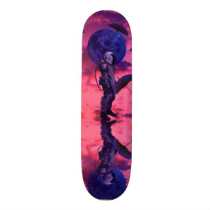 Skateboard Météo sur la lune