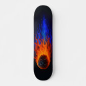Skateboard Météore enflammé (Devant)