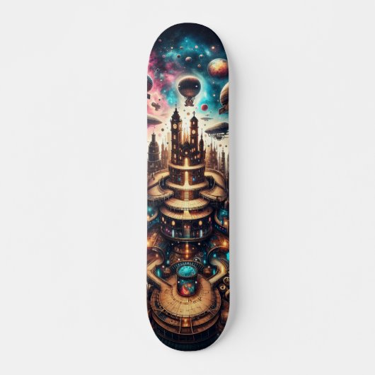 Skateboard Métropole céleste (Devant)